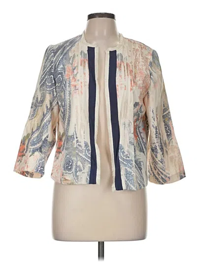 Pre-owned Chico's Blazer Jacket In Ivory