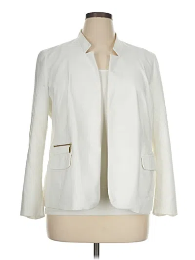 Pre-owned Chico's Blazer Jacket In Ivory