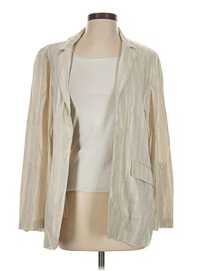 Pre-owned Chico's Blazer Jacket In Ivory
