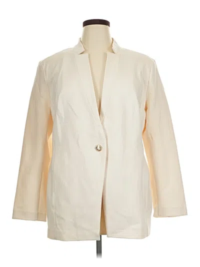 Pre-owned Chico's Blazer Jacket In Ivory
