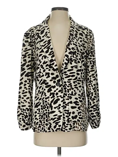 Pre-owned Chico's Blazer Jacket In Ivory