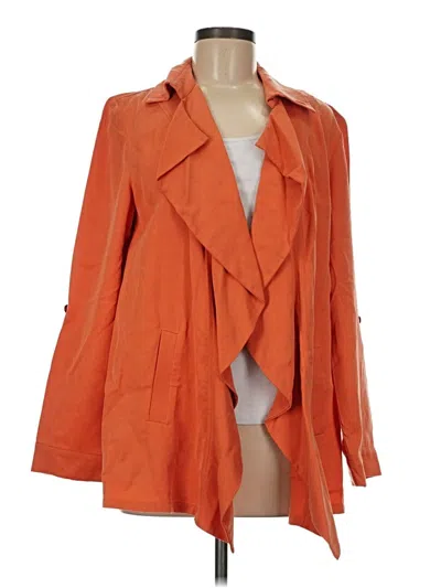Pre-owned Chico's Blazer Jacket In Orange