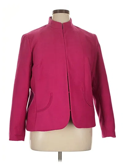 Pre-owned Chico's Blazer Jacket In Pink