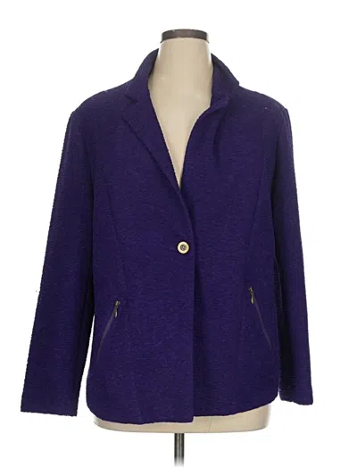 Pre-owned Chico's Blazer Jacket In Purple