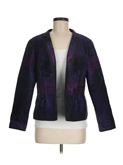 Pre-owned Chico's Blazer Jacket In Purple