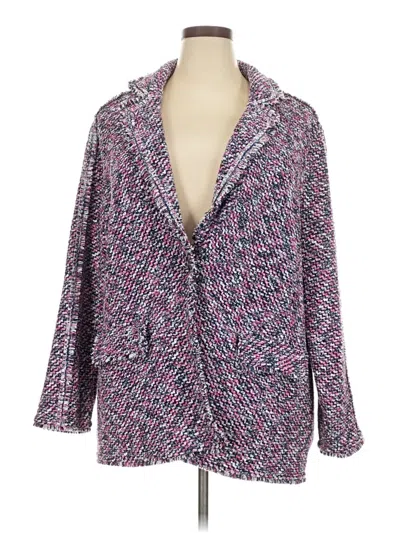 Pre-owned Chico's Blazer Jacket In Purple