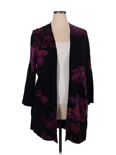 Pre-owned Chico's Blazer Jacket In Purple
