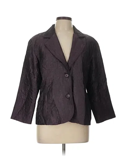 Pre-owned Chico's Blazer Jacket In Purple