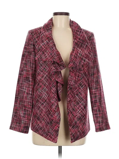 Pre-owned Chico's Blazer Jacket In Red