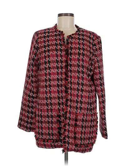 Pre-owned Chico's Blazer Jacket In Red