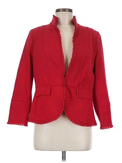 Pre-owned Chico's Blazer Jacket In Red