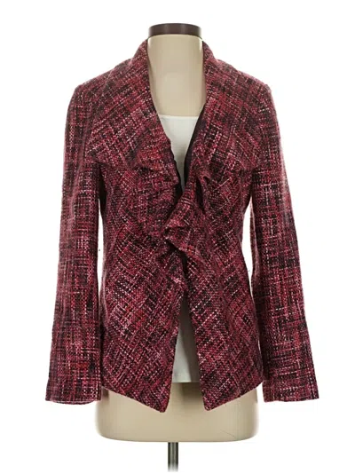 Pre-owned Chico's Blazer Jacket In Red