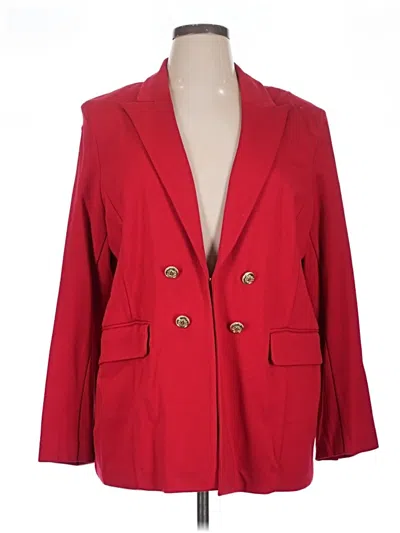 Pre-owned Chico's Blazer Jacket In Red