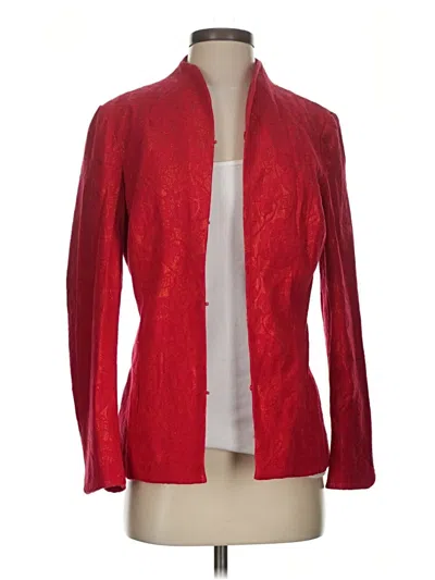 Pre-owned Chico's Blazer Jacket In Red