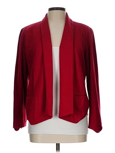 Pre-owned Chico's Blazer Jacket In Red