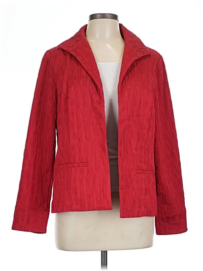 Pre-owned Chico's Blazer Jacket In Red