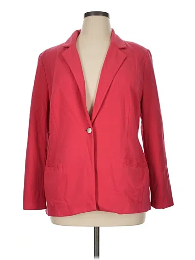 Pre-owned Chico's Blazer Jacket In Red
