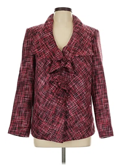 Pre-owned Chico's Blazer Jacket In Red