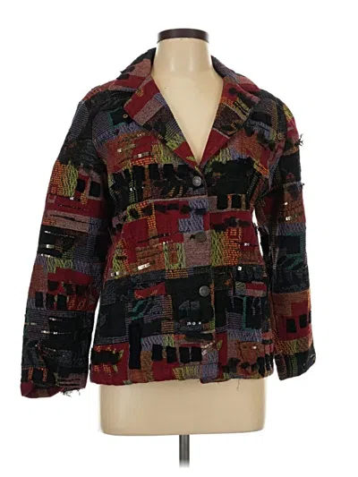 Pre-owned Chico's Blazer Jacket In Red