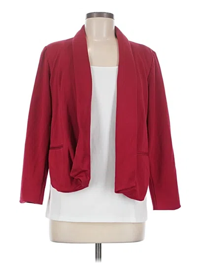 Pre-owned Chico's Blazer Jacket In Red