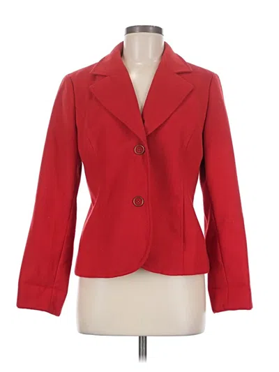 Pre-owned Chico's Blazer Jacket In Red