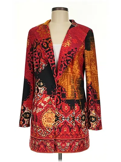 Pre-owned Chico's Blazer Jacket In Red