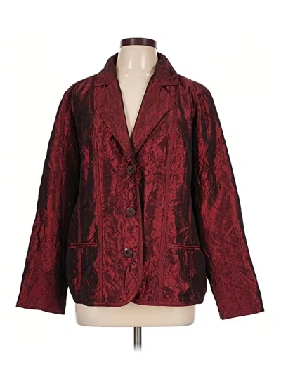 Pre-owned Chico's Blazer Jacket In Red