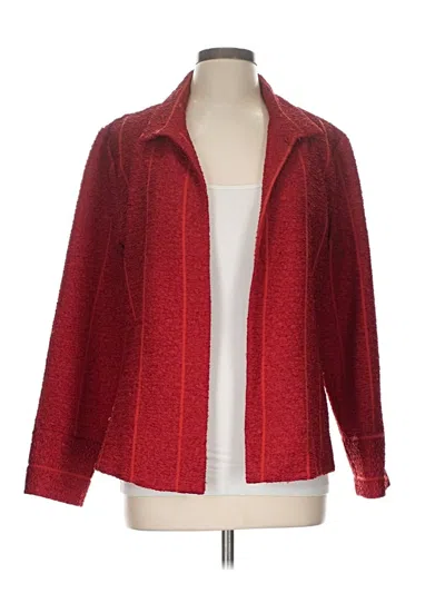 Pre-owned Chico's Blazer Jacket In Red
