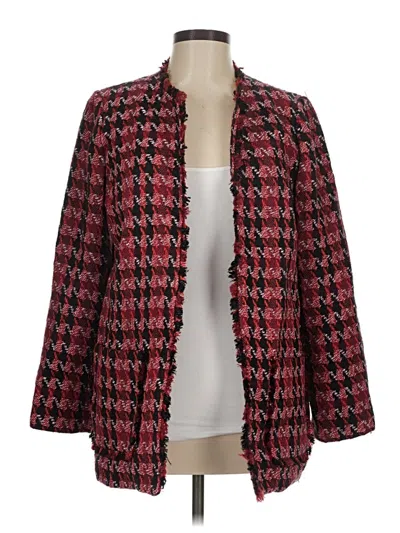 Pre-owned Chico's Blazer Jacket In Red