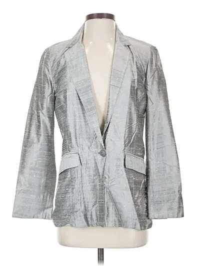 Chico's Blazer Jacket In Silver