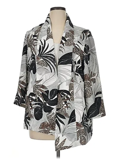 Chico's Blazer Jacket In Silver