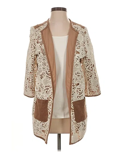 Pre-owned Chico's Blazer Jacket In Tan