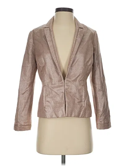 Pre-owned Chico's Blazer Jacket In Tan