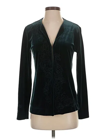 Pre-owned Chico's Blazer Jacket In Teal