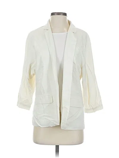 Pre-owned Chico's Blazer Jacket In White