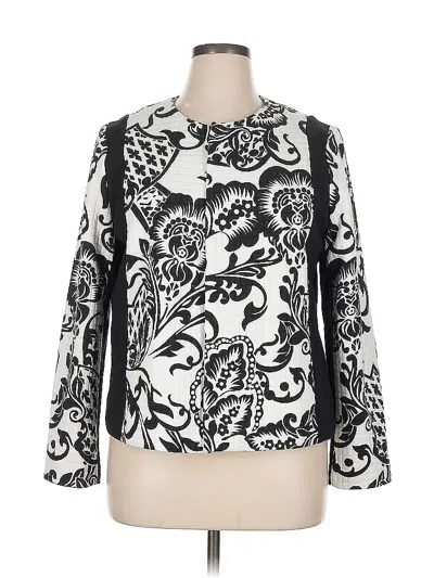 Pre-owned Chico's Blazer Jacket In White