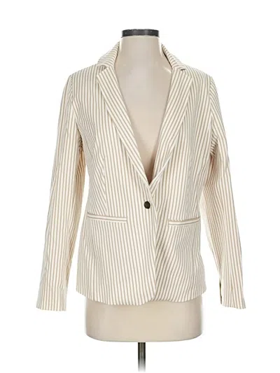 Pre-owned Chico's Blazer Jacket In White