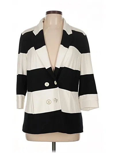 Pre-owned Chico's Blazer Jacket In White