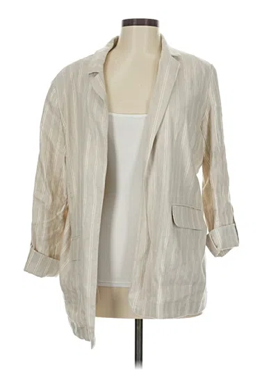 Pre-owned Chico's Blazer Jacket In White