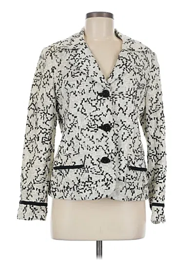 Pre-owned Chico's Blazer Jacket In White