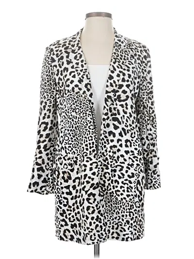 Pre-owned Chico's Blazer Jacket In White