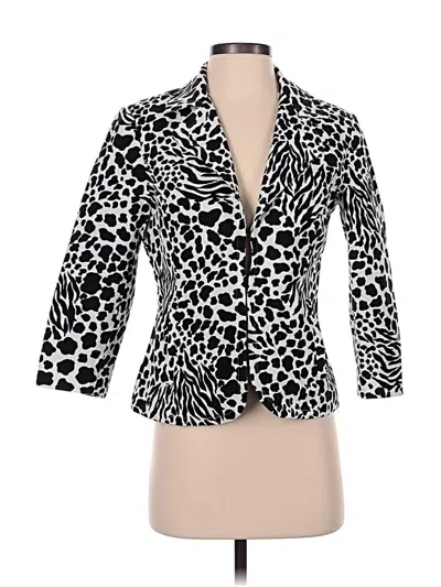 Pre-owned Chico's Blazer Jacket In White