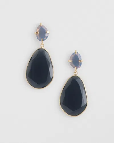 Chico's Blue Gem Teardrop Earrings |