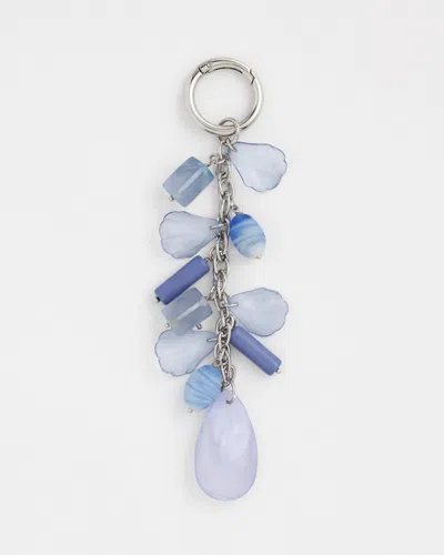 Chico's Blue Petals Bag Clip Charm |