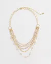 Chico's Blush Multistrand Necklace |  In Pink