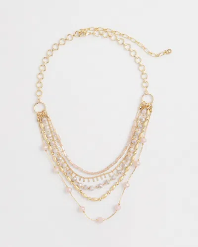 Chico's Blush Multistrand Necklace |  In Pink