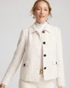 Chico's Boucl Chore Jacket In Cream In White