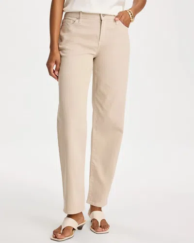 Chico's Boyfriend Relaxed Crop Jeans In Taupe In Gray
