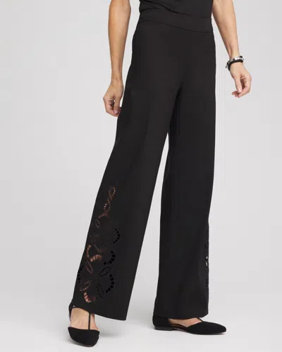 Chico's Brigitte™ Cut-out Wide-leg Pants In Black Size 0/2 |