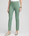 Chico's Brigitte™ Slim Rivet Ankle Pants In Green Size 18 |  In Mineral Green
